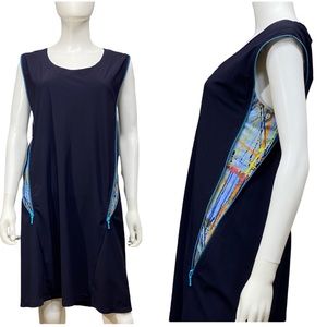 ⭐️AVENTURES DES TOILES Zipper Side Blue Dress [1052]